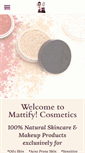Mobile Screenshot of mattifycosmetics.com